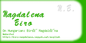 magdalena biro business card